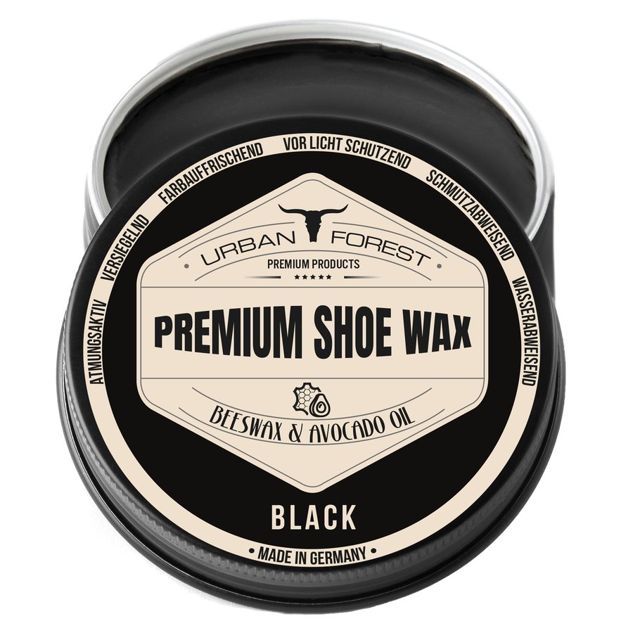 URBAN FOREST Shoe Wax schwarz 150 ml